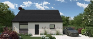 Modèle Plain-pied 2 chambres sans garage avec combles